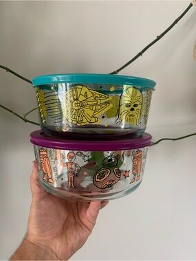 Pyrex Star Wars Themed Glass Storage Bowls
